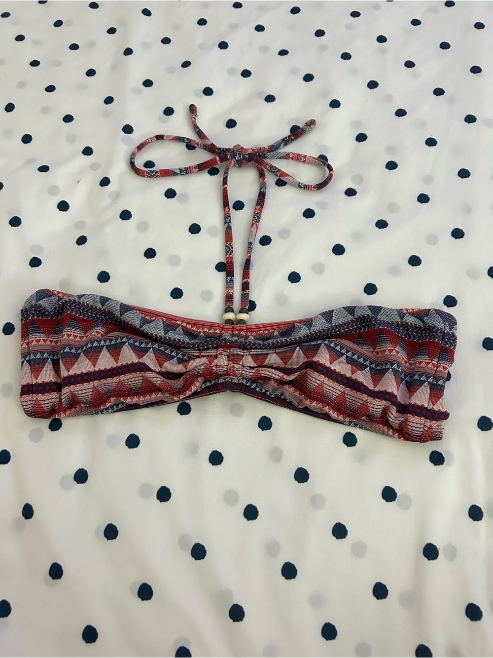 Vintage Ralph Lauren geometric bikini top